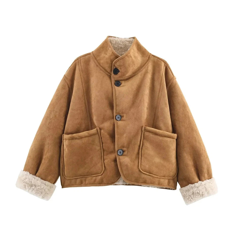 Women's Reversible Jacket - Versatile 2-in-1 Outerwear for Fall & Winter Lumenhaus Collective