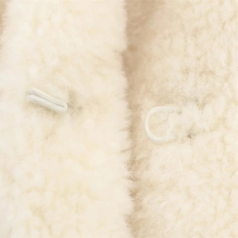 Kylie Autumn Fall Faux Fur Coat Jacket with Belt | Fashion & Temperament Lumenhaus Collective