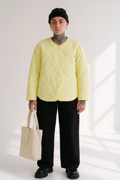 Lielle Autumn Cotton Diamond-Quilted Women's Jacket