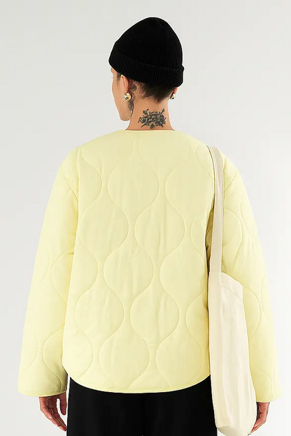 Lielle Women’s Autumn Cotton Diamond-Quilted Jacket Lumenhaus Collective