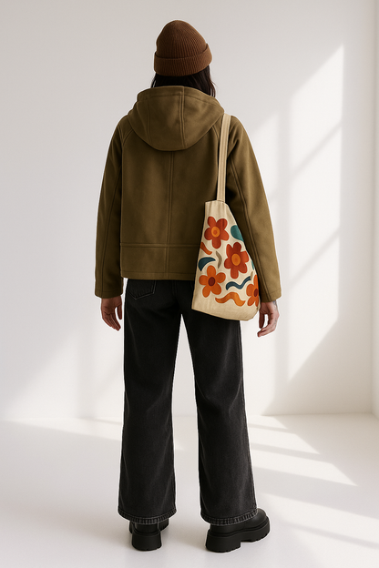 Harper Autumn Fall Suede Effect Hooded Women’s Jacket