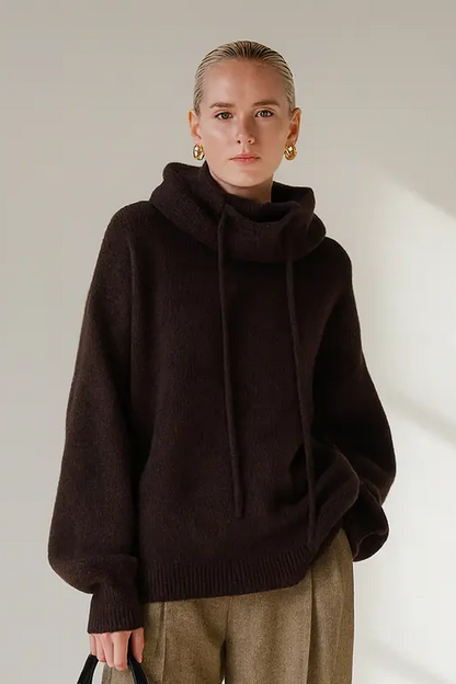 Women's High-Neck Pullover Sweater | LuxeSoft Warm Knit Lumenhaus Collective