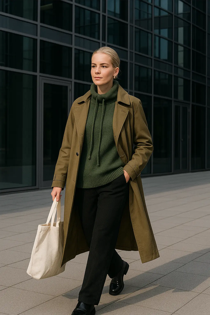 Women's High-Neck Pullover Sweater | LuxeSoft Warm Knit Lumenhaus Collective