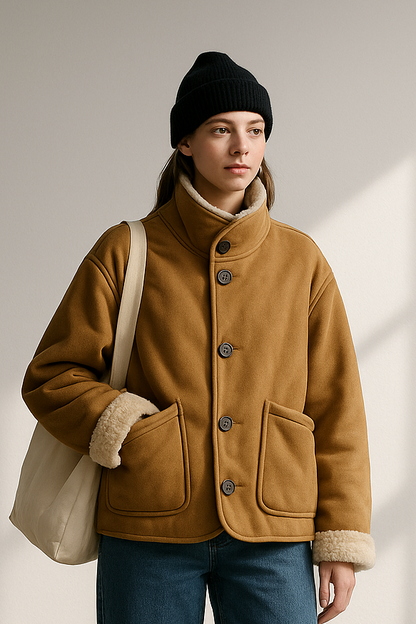 Women's Reversible Jacket - Versatile 2-in-1 Outerwear for Fall & Winter Lumenhaus Collective