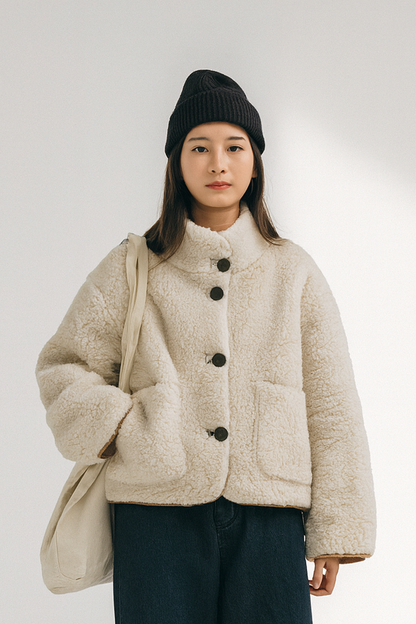 Women's Reversible Jacket - Versatile 2-in-1 Outerwear for Fall & Winter Lumenhaus Collective