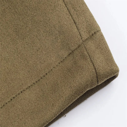 Harper Autumn Fall Women’s Suede Effect Hooded Jacket Lumenhaus Collective