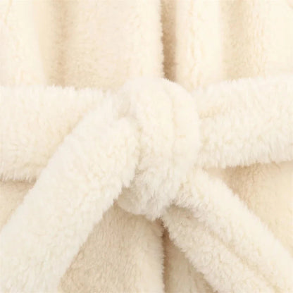 Kylie Autumn Fall Faux Fur Coat Jacket with Belt | Fashion & Temperament Lumenhaus Collective