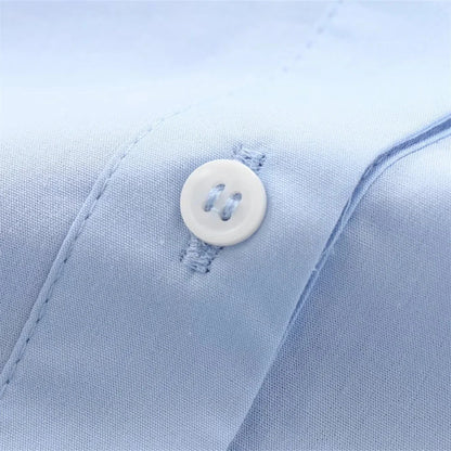 Women's Loose Poplin Shirt - Wide Curled Sleeve Cotton Blend Blouse Lumenhaus Collective