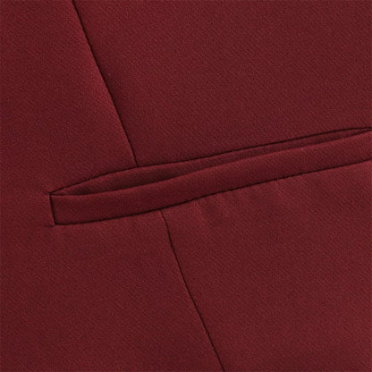 Women's Wine Red Suit Vest - Slim Fit Business & Formal Top Lumenhaus Collective