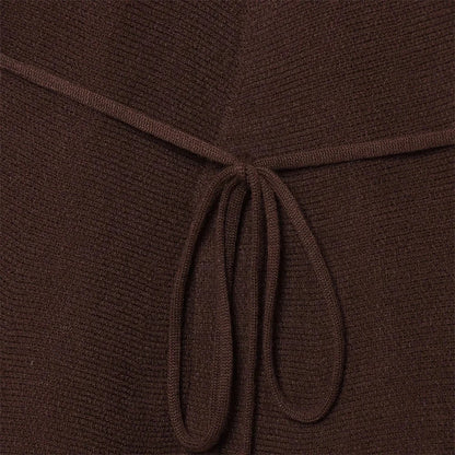 Women's Belted Knitted Cardigan | V-Neck Long Sleeve Sweater Coat for Autumn Fall Lumenhaus Collective