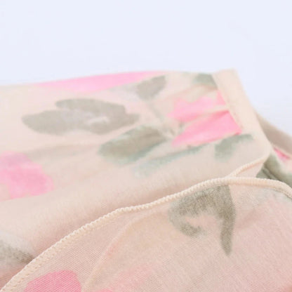 Chanelle Women's Floral Ruffle Blouse - Pink Loose Fit Long Sleeve Spring/Summer Top Lumenhaus Collective